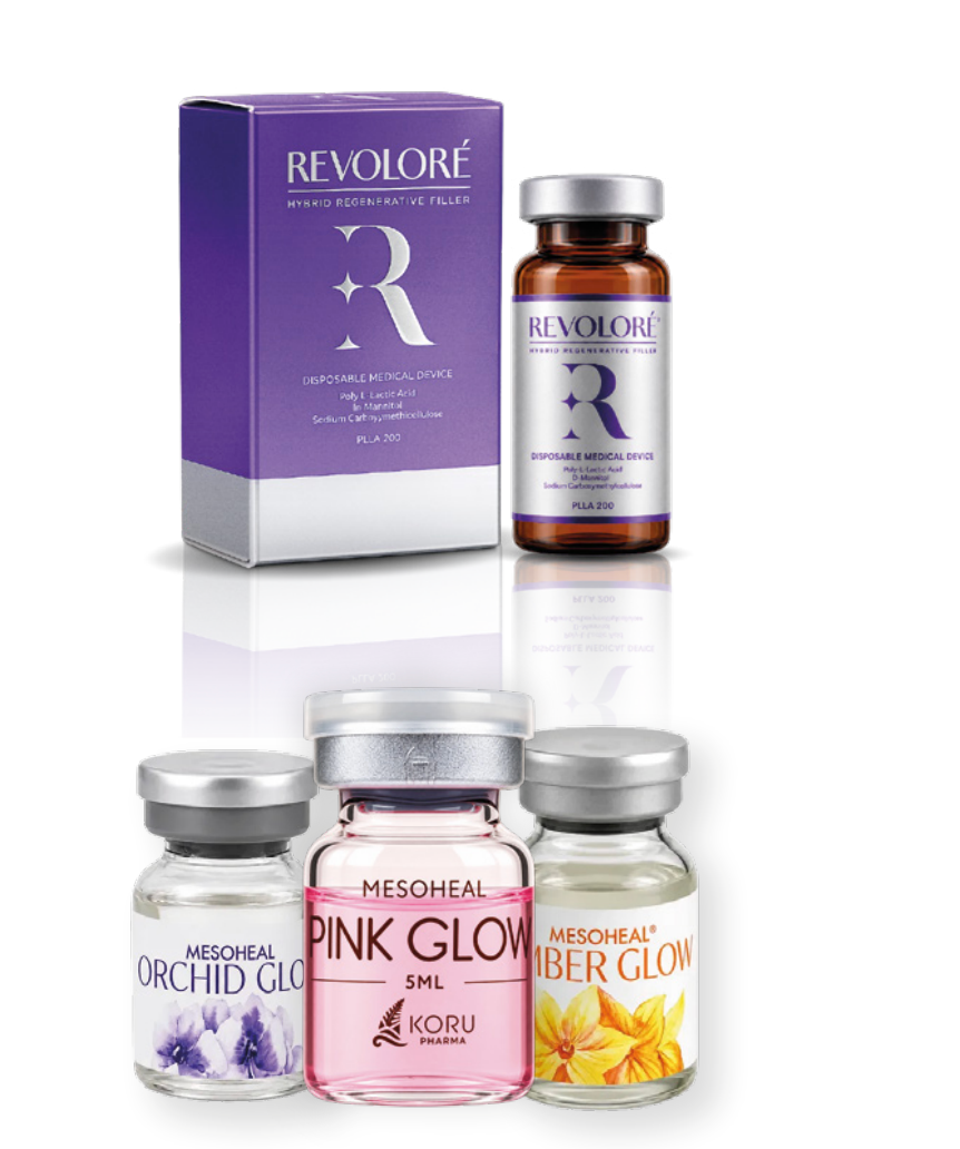 REVOLORÉ + 1 CAJA DE MESOTERAPIA A ELECCIÓN ¡PACK CYBER! (PINK, AMBER, ORCHID)